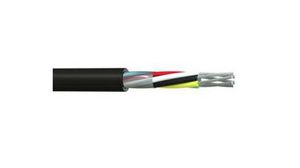 Multicore Military Cable, YY Unshielded, PVC, 20x 0.22mm², 25m, Black